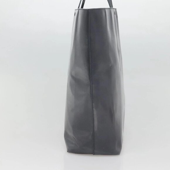 PRADA Hand Bag Enamel Navy Silver Auth bs25904 - Picture 6 of 16